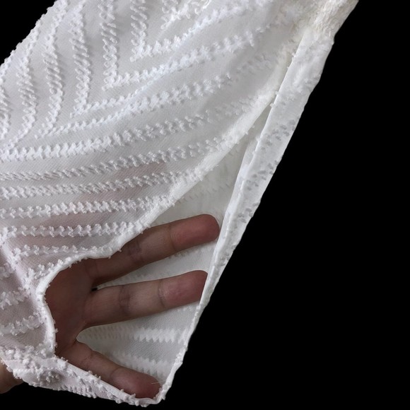 Laundry by Shelli Segal sheer White Victorian Pirate Blouse, Tunic, Costume 14 - Picture 9 of 11